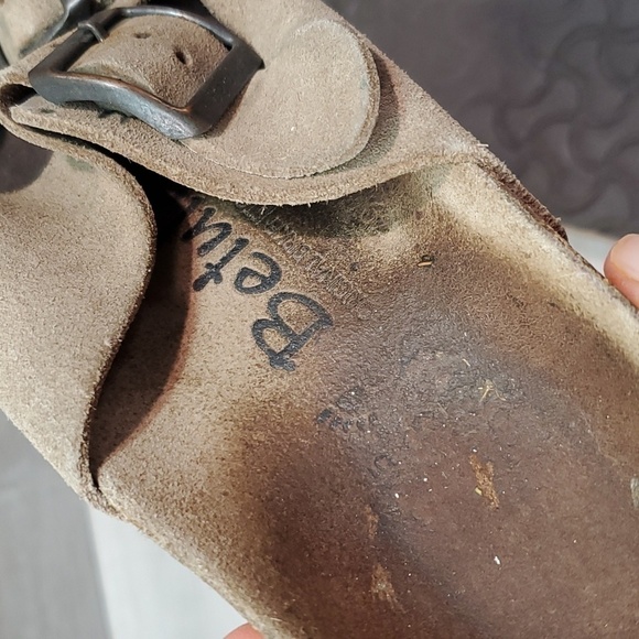 Birkenstock Betula Women Arizona Taupe Sandals Flats shoes sz 37/6 - Picture 10 of 12